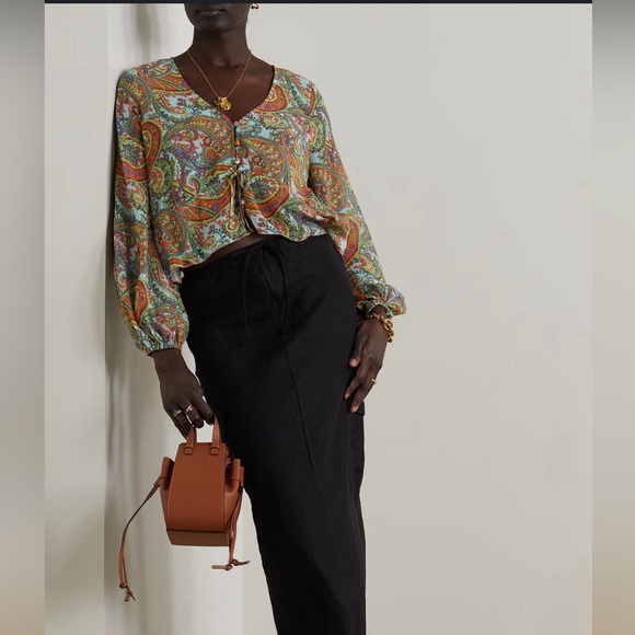 L'AGENCE
Pixie paisley-print crepe de chine blouse - Picture 1 of 10